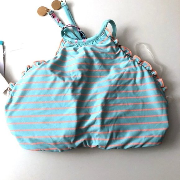 SEAFOLLY Australia Vintage Wildflower Iceberg Reversible Bikini Top NWT - Picture 3 of 3